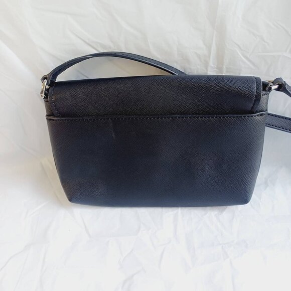Calvin Klein Flap Signature Crossbody Bag Adjustable Strap Black - Picture 3 of 11